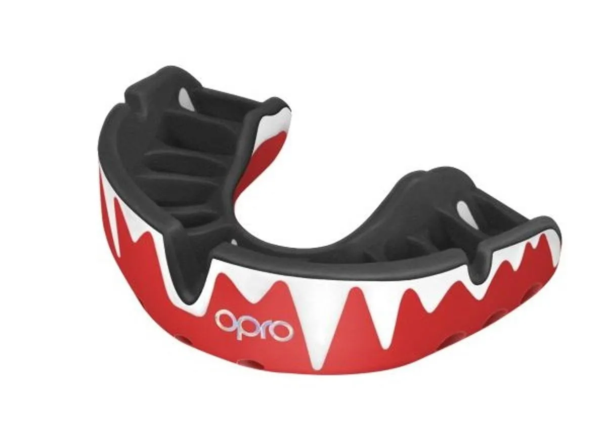 OPRO mouthguard Platinum "Frangz" red