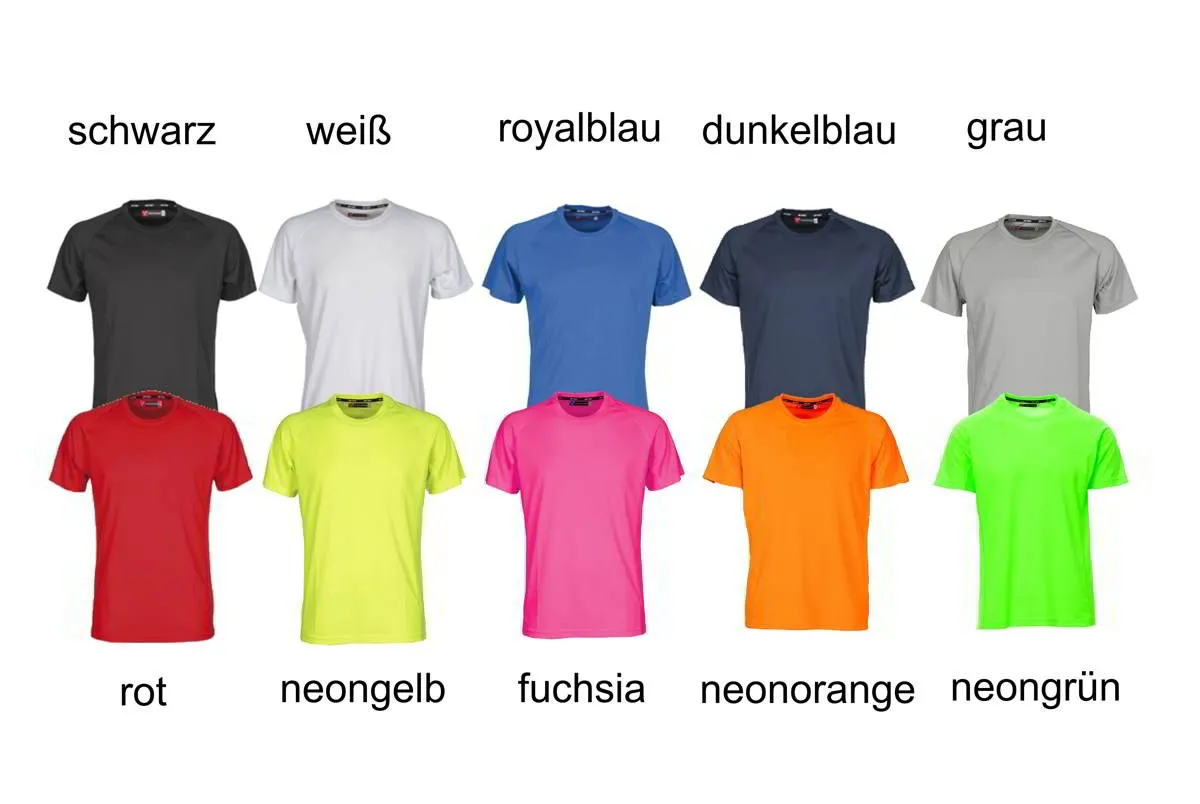 Hombres | Camiseta funcional unisex con número de camiseta y nombre