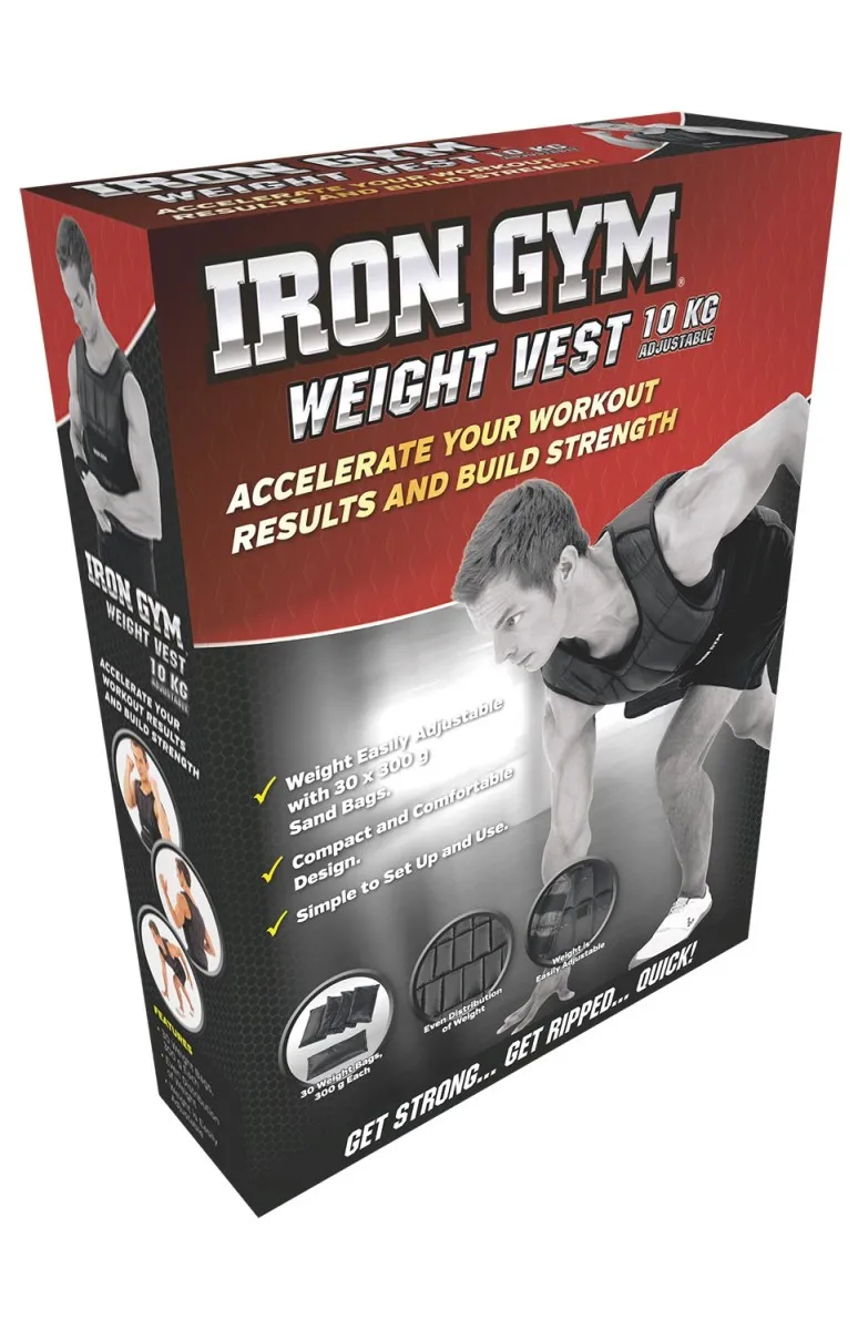 Iron Gym - Chaleco con peso ajustable