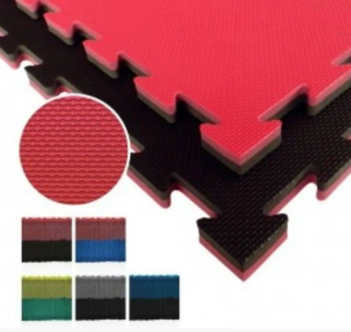 Martial arts mat Tatami E20X red/black 100x100 cm x 2cm