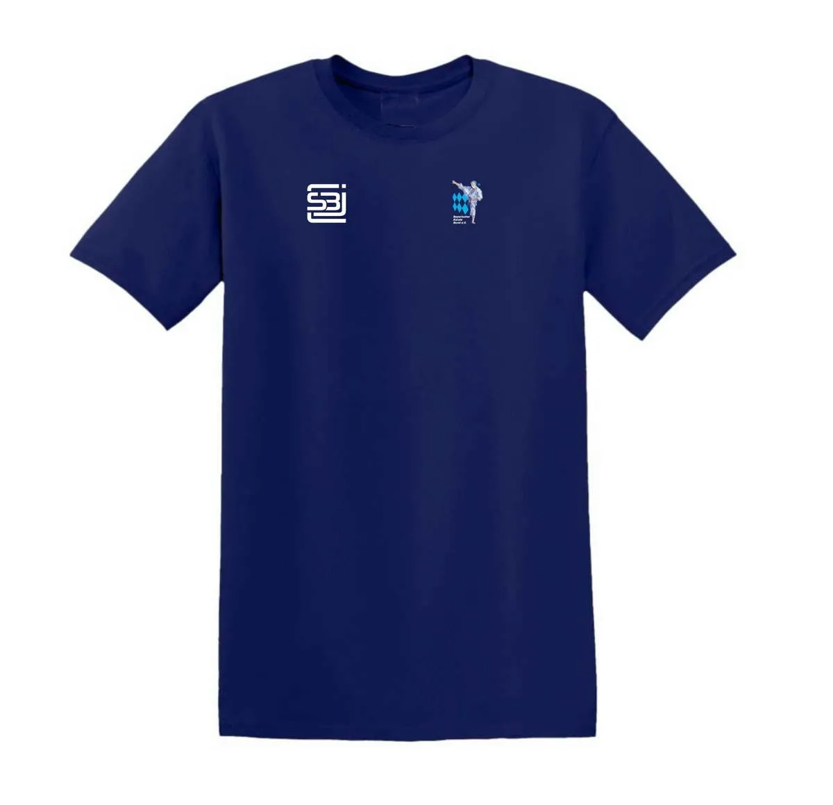 T-Shirt 40 Jahre Bayerischer Karate Bund vorne dunkelblau