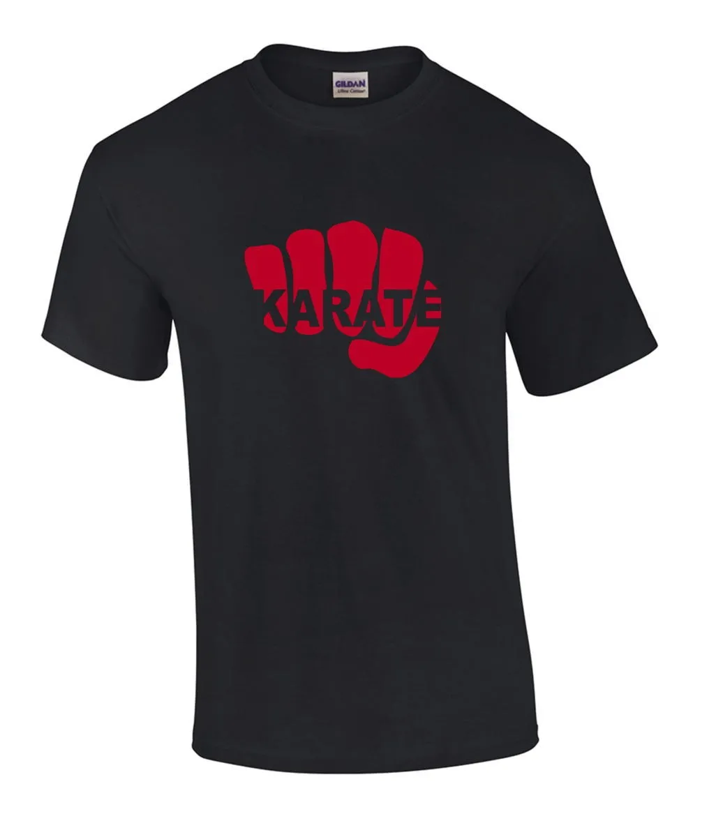 T-Shirt Karate Faust noir