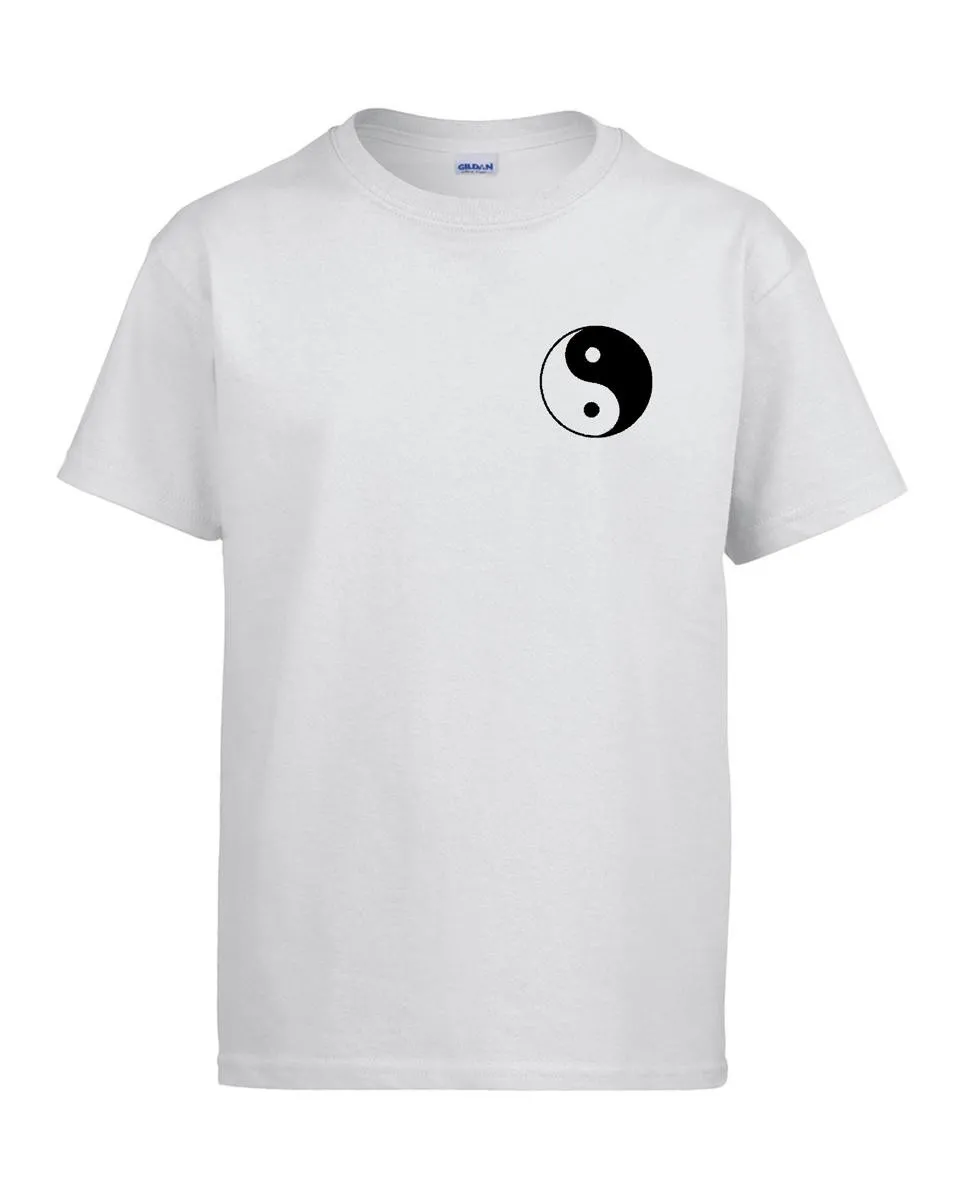 Camiseta Ying Yang blanco - Tai Chi logo pecho