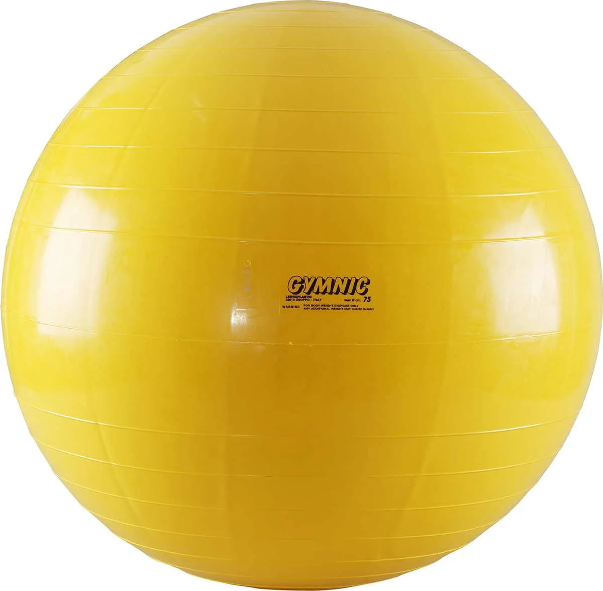 Gymnastics, yoga and sitting ball diameter 75 cm, yellow