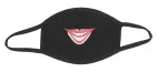 Black cotton mouth and nose mask with joker mouth