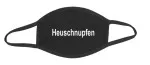 Masque bouche et nez en coton noir avec Heuschnupfen