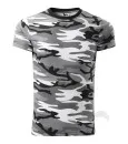 T-shirt camouflage gris devant