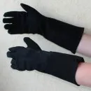 Suede gloves for women black