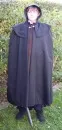 Medieval black cloak