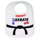 Baby Lätzchen Mini Karate Girl 35x24 cm