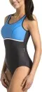 Badeanzug - Schwimmanzug Marietta schwarz/blau
