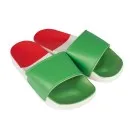 Chanclas de bano Italia verde blanco rojo | Chanclas de bano