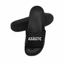 Badeschlappen Karate schwarz