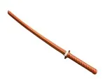 Bokken Shoto | short sword made of TPR plastic brown