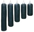 Boxsack Deluxe schwarz ungefüllt mit Kettenaufhängung verschiedene Größen