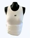 Ladies body protector BodyGuard white for karate kickboxing martial arts