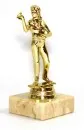 Dart player trophy stand 13 cm gold