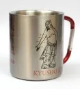 Stainless steel mug with Kyusho motif