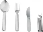 Stainless steel cutlery 4pcs,silver