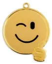 Funny Medaille Smiley gold