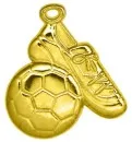 Fußball-Medaille, 53 x 50 mm gold