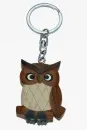 Wooden keyring pendant owl