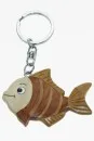 Wooden key ring fish