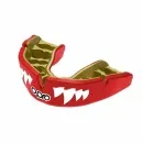 Protector bucal OPRO Instant Custom Fit Jaws rojo/blanco