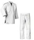 Kimono de Judo Adidas Contest J650 blanc avec bandes noires sur les epaules