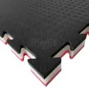 Hybrid mat black/red 100x100cm x 4 cm