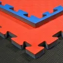 Tapis d arts martiaux reversible Checkerd rouge/bleu - 100 x 100 x 2,0 cm