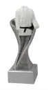 Martial arts trophy silver for judo karate taekwondo