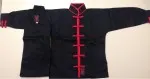 Kung Fu Anzug schwarz/rot