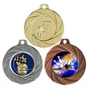 Medal in gold, silver, bronze approx. 4 cm