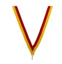 Medals ribbon yellow and red