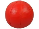 Balón medicinal 3 kg cuero autentico Slamball rojo