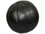 Medicine ball 5 kg genuine leather Slamball black