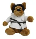 Hund Tomke mit Kampfoberteil Judo | Karate | Taekwondo