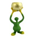 Exklusive Pokalfigur Bibo in grün und gelb