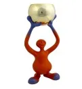 Exclusive Bibo trophy figurine in orange and blue