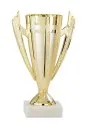 Gold/silver plastic trophy with marble base