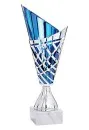 Goblet in blue silver made of plastic