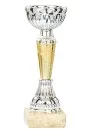 Silver cup with golden base