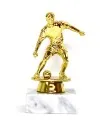 Footballer trophy stand 11 cm gold