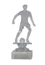 Transparent footballer trophy stand 14 cm