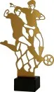 Pokalfigur Fußballer in gold aus Metall