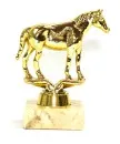 Caballete trofeo caballo pura sangre 11 cm oro