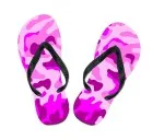 Flip flops camouflage pink-pink