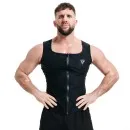 T-shirt de sudation sans manches avec fermeture eclair noir RDX T-shirt de sauna Gilet de sudation