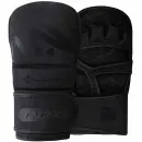 RDX T15 Noir MMA Sparring Gloves in Black Synthetic Leather